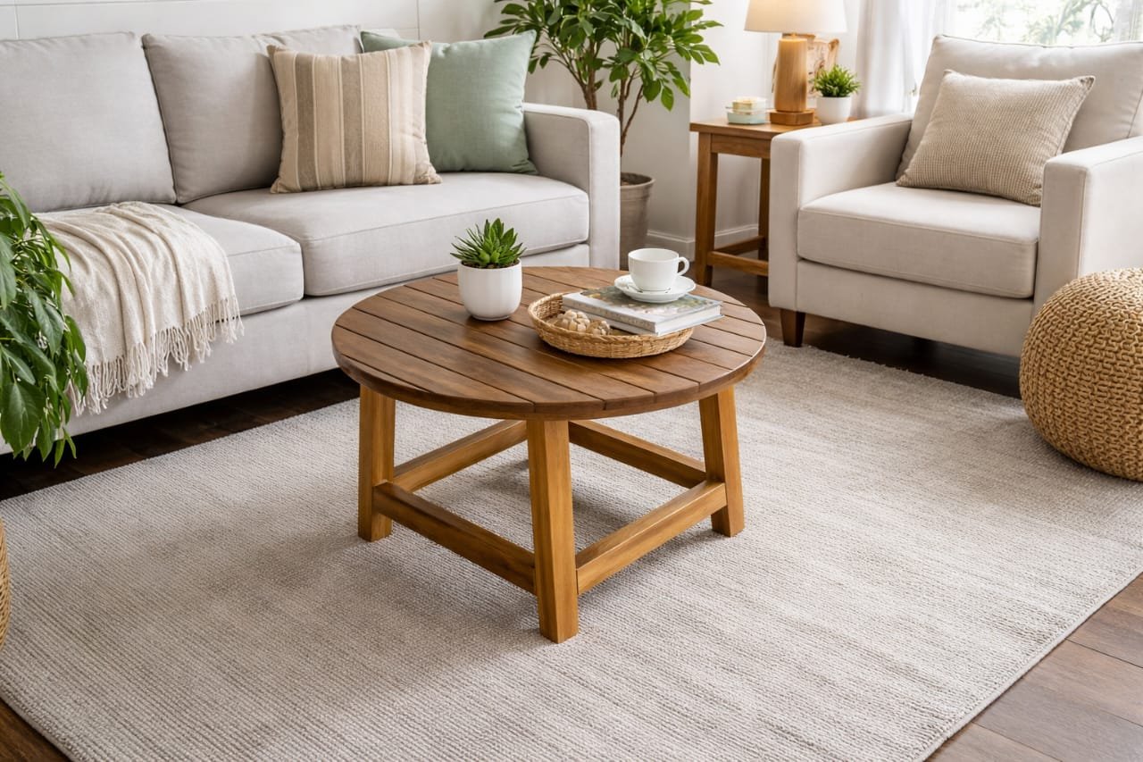 ROUND SLATTED WOODEN TEPOY