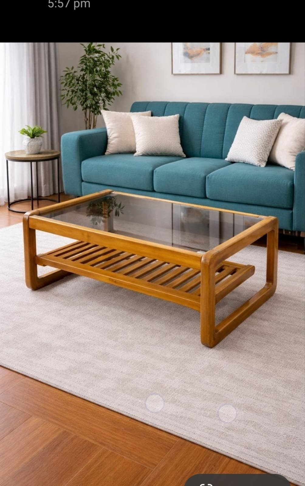 RECTANGULAR GLASS TOP TEPOY